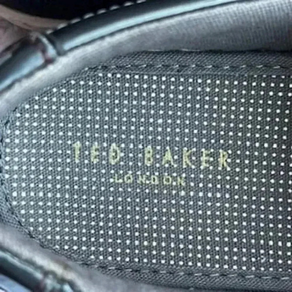 Ted Baker London Shoes Floral Print Navy Blue Slip On‎ Loafers Men’s Size 12 - Picture 7 of 12